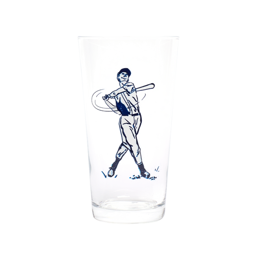 Baseball Pint Glass generous glassware, with a crisp silhouette and decorative details that stand out on the table; a practical choice for beer, soda, iced tea, or casual entertaining. Primary product view highlights the overall design and proportions.