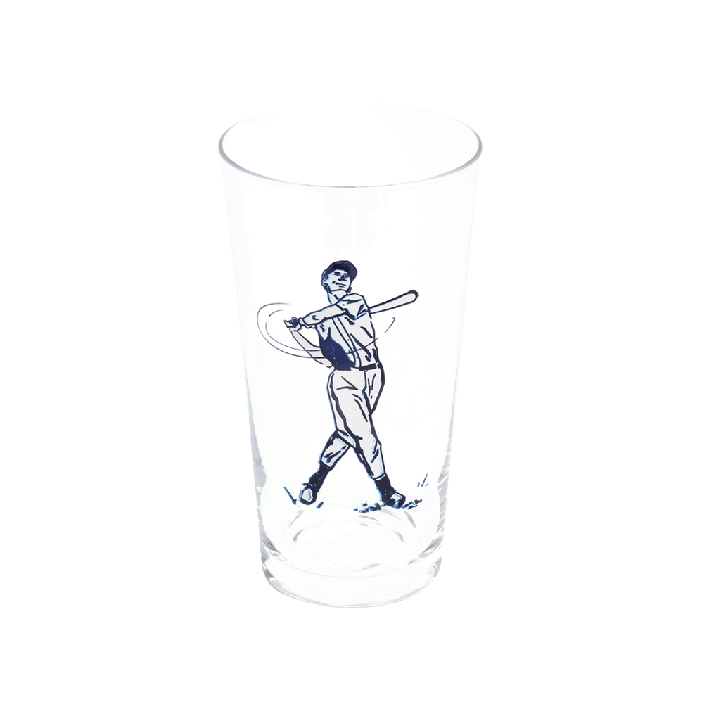 Baseball Pint Glass generous glassware, with a crisp silhouette and decorative details that stand out on the table; a practical choice for beer, soda, iced tea, or casual entertaining. Alternate product view shows more of the shape, finish, and design details.