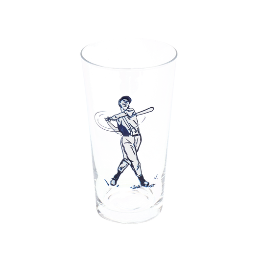 Baseball Pint Glass generous glassware, with a crisp silhouette and decorative details that stand out on the table; a practical choice for beer, soda, iced tea, or casual entertaining. Alternate product view shows more of the shape, finish, and design details.