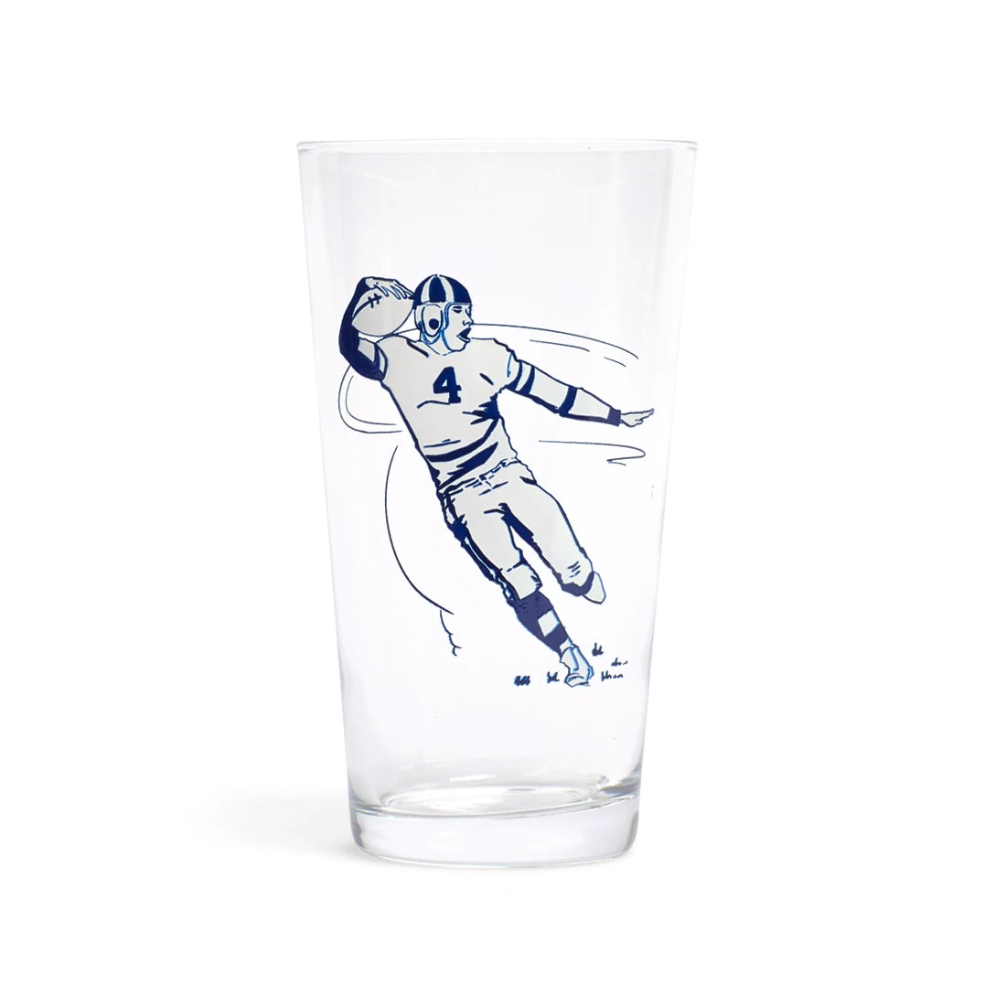 FOOTBALL PINT GLASS (19.7OZ)