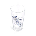 Football pint glass from a higher angle showing the rim
