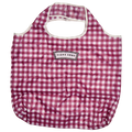 Gingham Shopper/pouch - Red reusable carryall, with eye-catching graphics or color designed to feel useful as well as expressive; a practical everyday bag for errands, books, groceries, commuting, or gifting. Alternate product view shows more of the shape, finish, and design details.