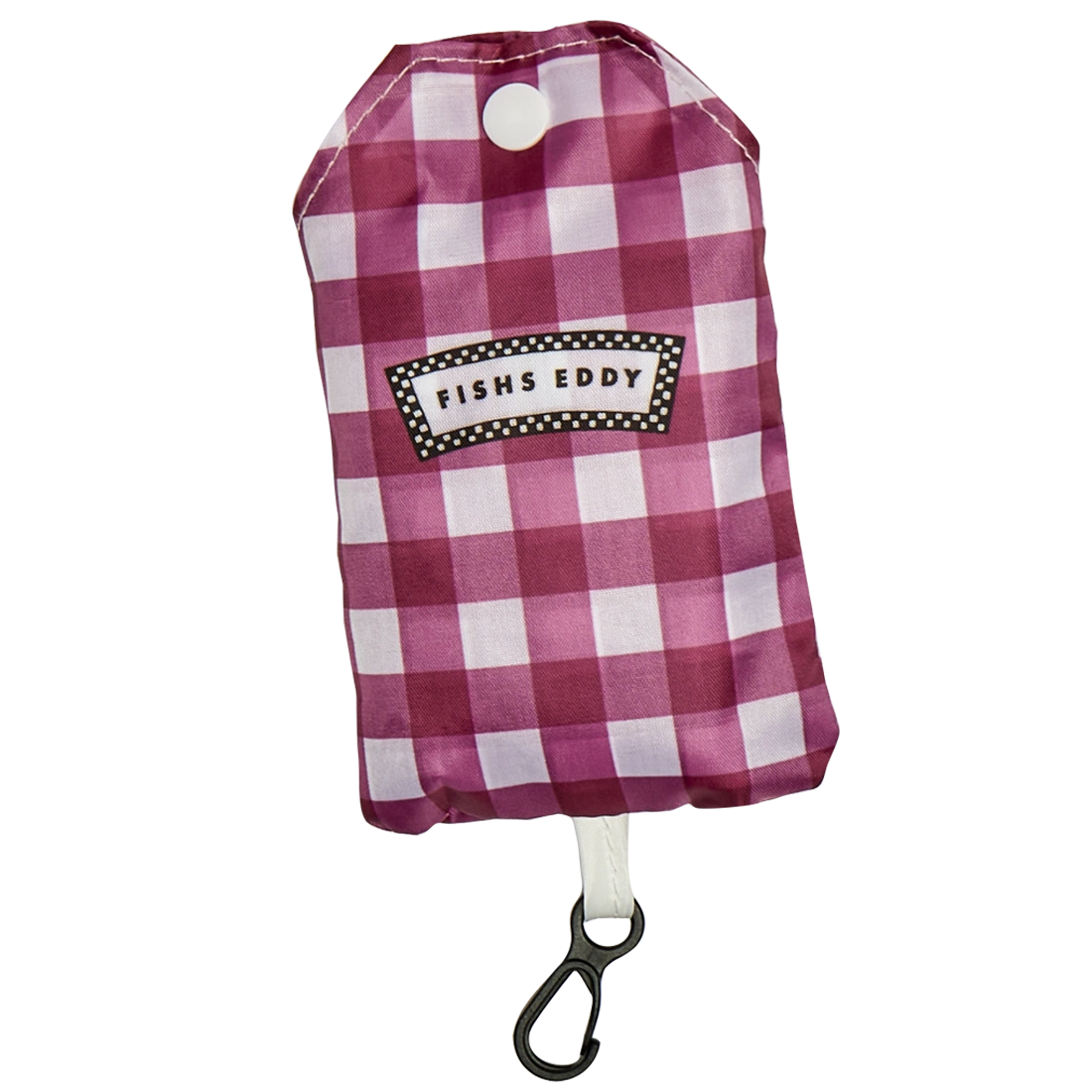 Gingham Shopper/pouch - Red reusable carryall, with eye-catching graphics or color designed to feel useful as well as expressive; a practical everyday bag for errands, books, groceries, commuting, or gifting. Primary product view highlights the overall design and proportions.